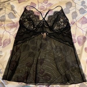 Victoria’s Secret black lace babydoll